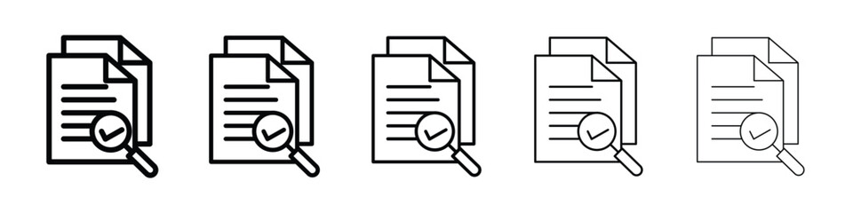Compliance document icon for mobile concept and web design.