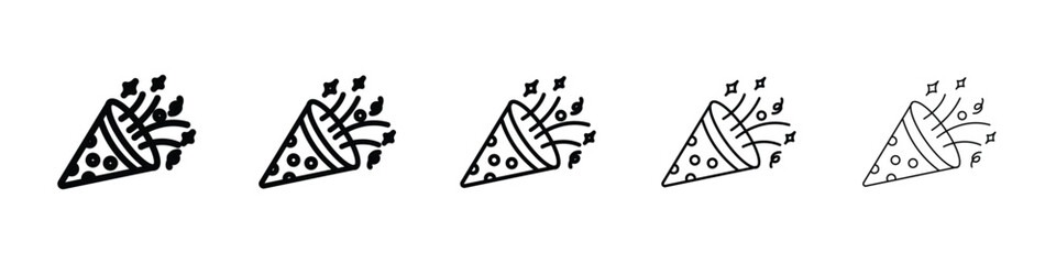 Confetti icon for mobile concept and web design.