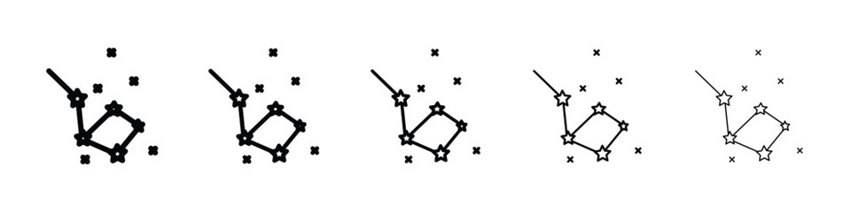 Constellation icon for mobile concept and web design.