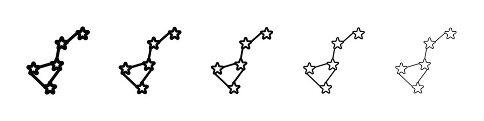 Constellation icon for mobile concept and web design.