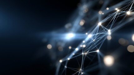 Fototapeta premium Futuristic AI Concept with Neural Networks and Soft Lighting