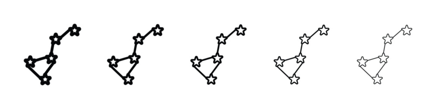 Constellation icon for mobile concept and web design.