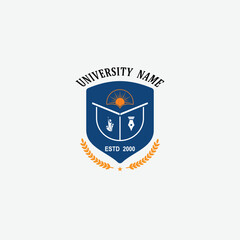 Fototapeta premium 3236 educational logo school college university learning institute book academy organization