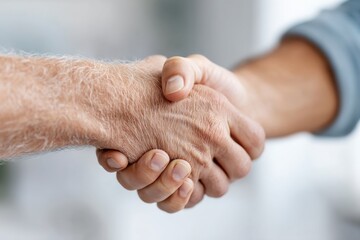 Fototapeta premium Overcoming the fear of talking to strangers through warm introductions and open gestures