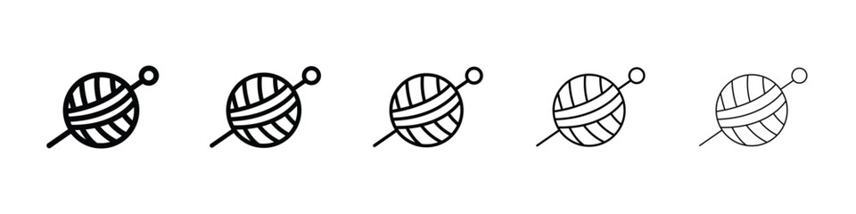 Crochet icon for mobile concept and web design.