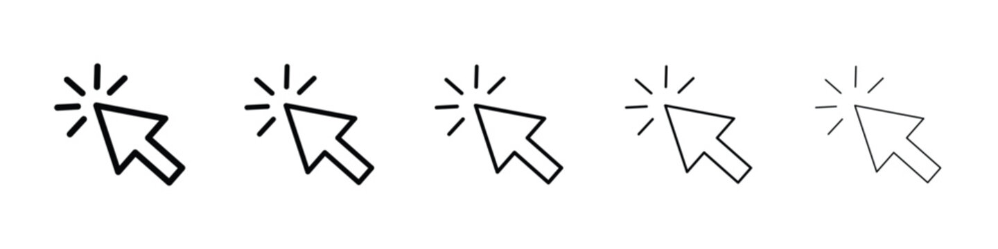 Cursor icon for mobile concept and web design.