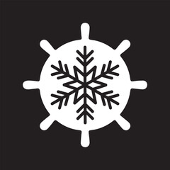 christmas snowflake on white background