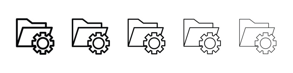 Data management icon for mobile concept and web design.