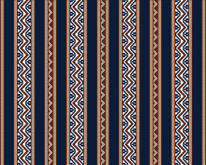 Vector illustration of abstract ethnic geometric pattern design for background or wallpaper