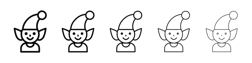 Elf icon for mobile concept and web design.