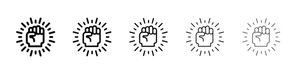 Empowerment icon for mobile concept and web design.