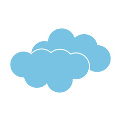 Obraz premium cloud logo icon illustration flat