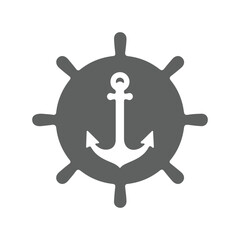 anchor on white background