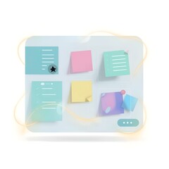 vector file folder icon with documents