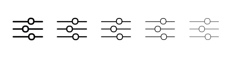 Filter Button icon for mobile concept and web design.