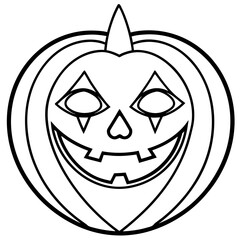 Halloween line art vector