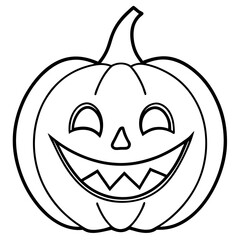 Halloween line art vector