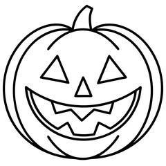 Halloween line art vector
