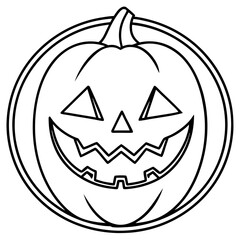 Halloween line art vector