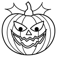 Halloween line art vector