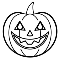 Halloween line art vector