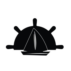 vector illustration of a pirate ship