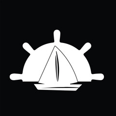 vector illustration of a ship