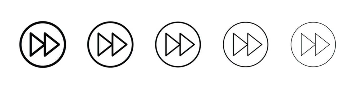 Forward icon for mobile concept and web design.