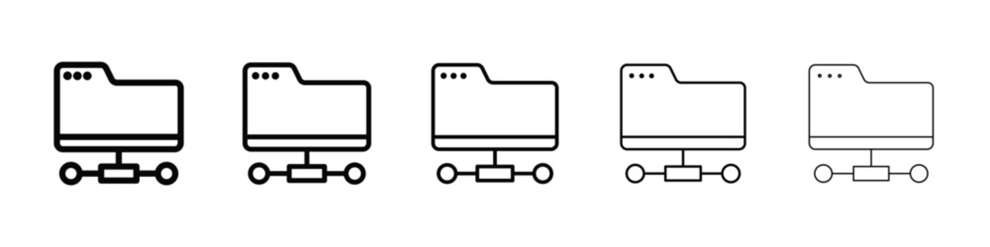 FTP icon for mobile concept and web design.