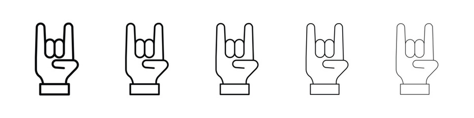 Hand Horns icon for mobile concept and web design.
