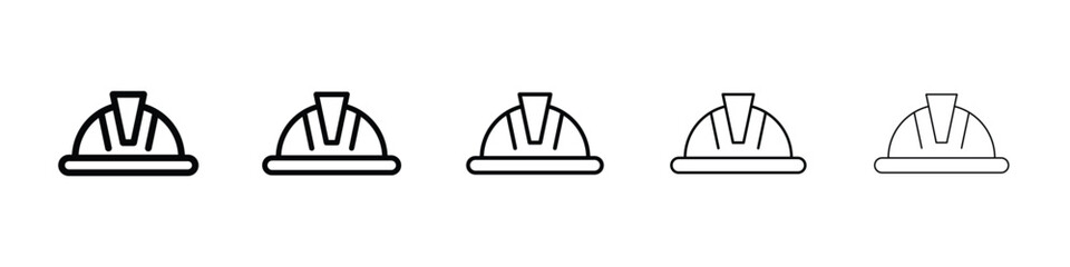Hard hat icon for mobile concept and web design.