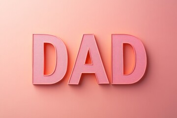 The design features a paper cut Father's Day message in modern dad typography