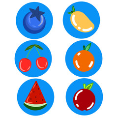 Set of Fruit Icons