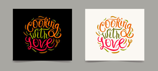 inscription we cook with love