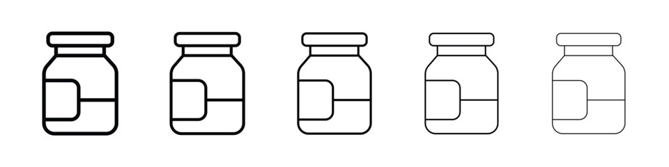 Jar icon for mobile concept and web design.