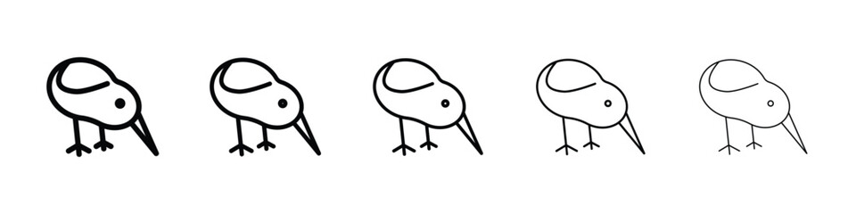 Kiwi bird icon for mobile concept and web design.