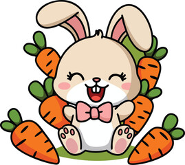 rabbit and carrot	