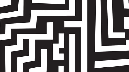 Abstract shapes form pattern creating maze background geometric design