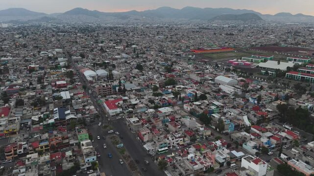 Northern Mexico City area, Ecatepec from a drone view