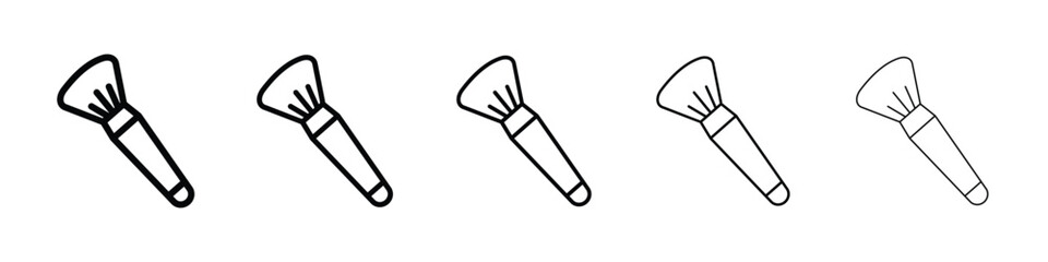 Makeup brush icon for mobile concept and web design.