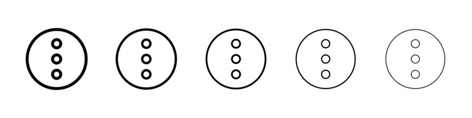 Menu dots icon for mobile concept and web design.