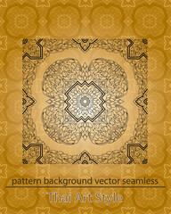pattern background vector seamless thai art style