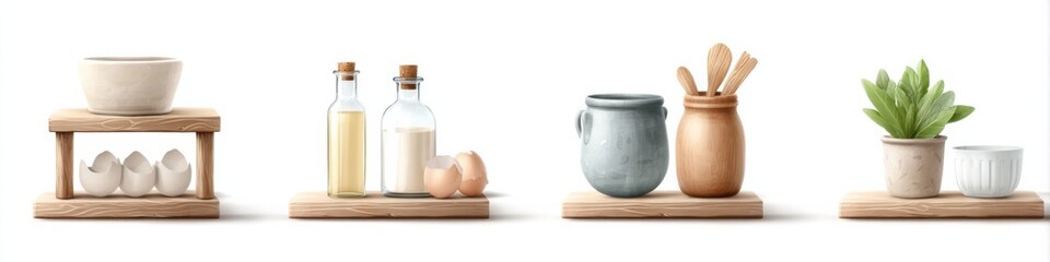 Fun and colorful toy kitchen mockup featuring playful graphics and a white background for advertising space