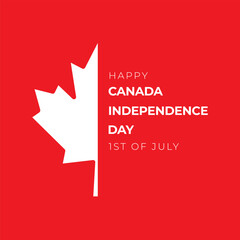Canada Day Vector Illustration. Canada Independence Day Vector Background.