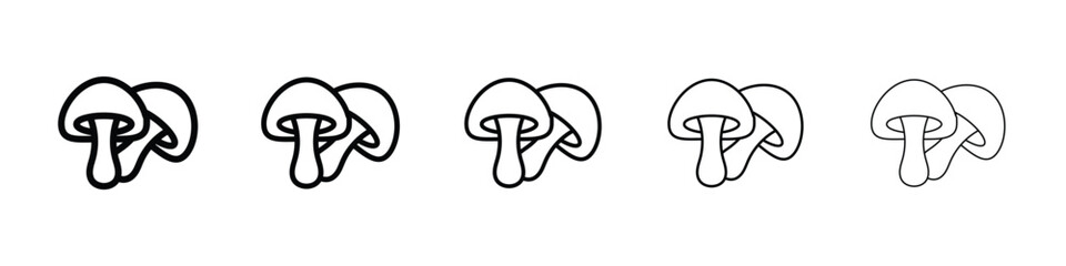 Mushroom icon for mobile concept and web design.