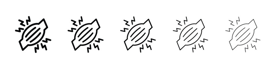 Myalgia icon for mobile concept and web design.