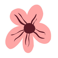 light pink flowers with maroon lines inside perfect for cute designs