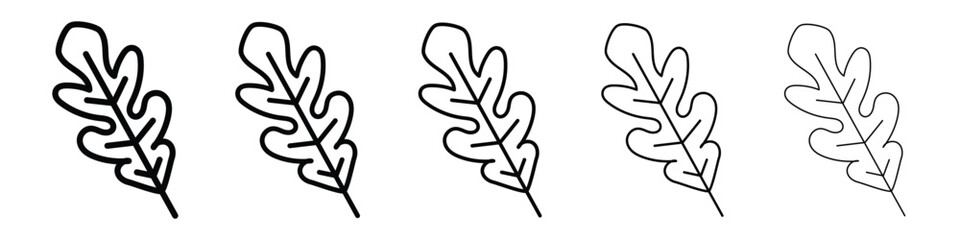 Oak Leaf icon for mobile concept and web design.