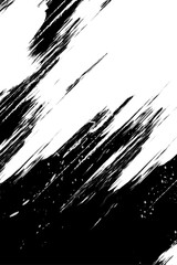 Bold Black and White Grunge Paint Texture Cover for Creative Backgrounds.