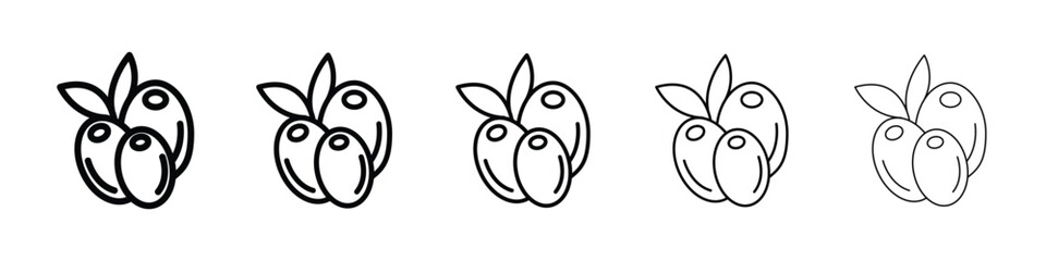 Olive icon for mobile concept and web design.